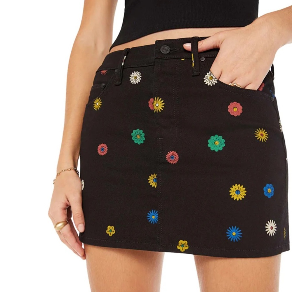 MOTHER The Vagabond Mini Skirt Fresh As A Daisy - 24